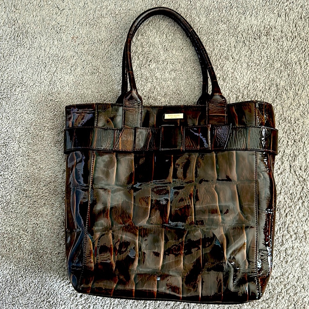Kate Spade brown leather tote